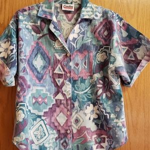 Vintage Multi-Colored Blouse Small